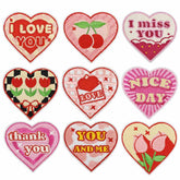 Heart Shape Embroidered Patches – Love & Valentine Style for Custom Dog Bandanas