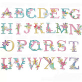 Floral Alphabet Embroidery Patches A–Z – Iron-On Sew-On Letter Appliques for Clothes, Bags & Crafts by Moreloveu