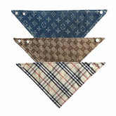 Moreloveu custom dog bandanas with snap buttons personalized stylish pet scarves in multiple patterns