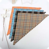 Custom tartan plaid dog bandana collection – Moreloveu personalized pet scarves in different colors