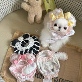 Customizable Pet Elizabethan Collar with Bow and Unique Designs