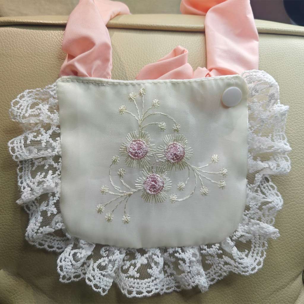 Customizable Pink and White Pet Dress with Lace Ruffles and Satin Bow