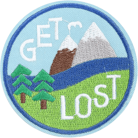 Outdoor Adventure Embroidered Patches – Camping & Hiking Add-On for Custom Dog Bandanas