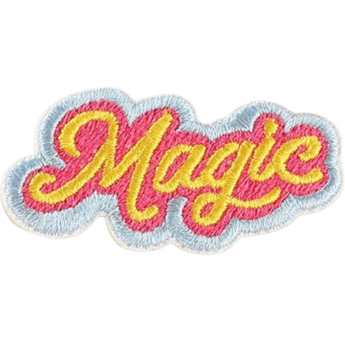 Colorful Word Embroidered Patches – Custom Add-On for Dog Bandanas
