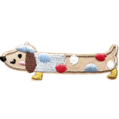 Cartoon Dog Embroidered Patches – Cute Add-On for Custom Dog Bandanas