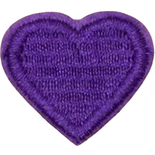 Colorful Heart Embroidered Patch – Custom Dog Bandana Decoration