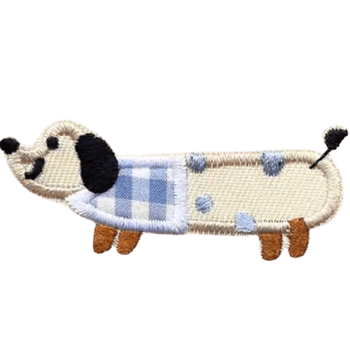 Cartoon Dog Embroidered Patches – Cute Add-On for Custom Dog Bandanas