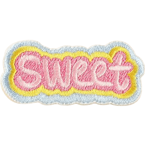 Colorful Word Embroidered Patches – Custom Add-On for Dog Bandanas
