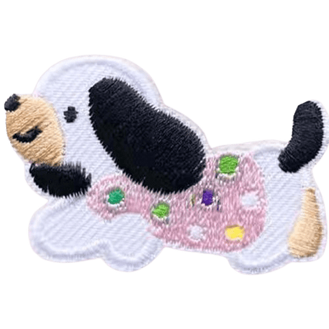 Cartoon Dog Embroidered Patches – Cute Add-On for Custom Dog Bandanas