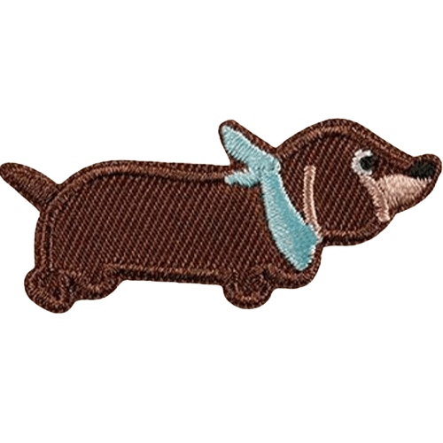 Cartoon Dog Embroidered Patches – Cute Add-On for Custom Dog Bandanas