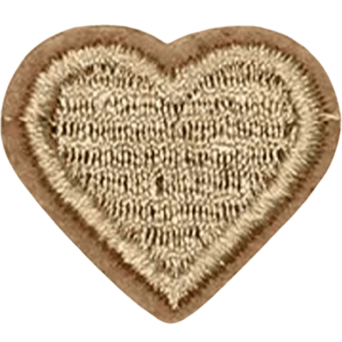Colorful Heart Embroidered Patch – Custom Dog Bandana Decoration