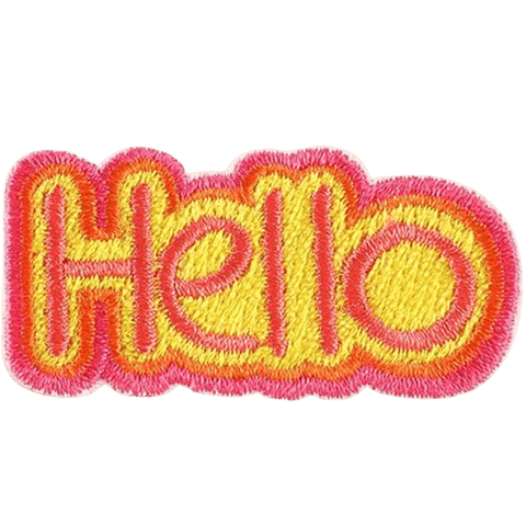 Colorful Word Embroidered Patches – Custom Add-On for Dog Bandanas