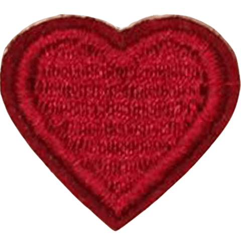 Colorful Heart Embroidered Patch – Custom Dog Bandana Decoration