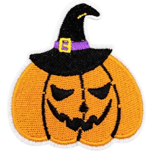 Halloween Embroidered Patches – Spooky Iron-On Appliqué Set for Clothes, Bags & Crafts