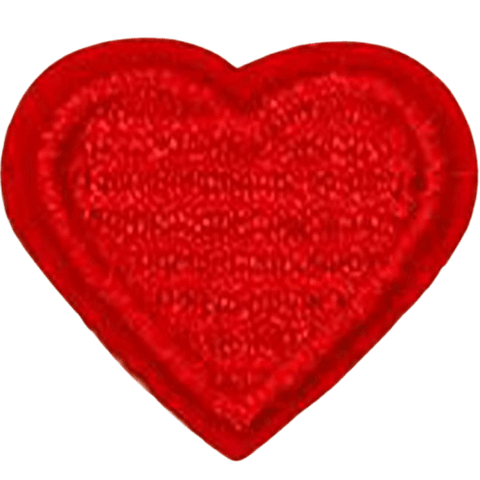 Colorful Heart Embroidered Patch – Custom Dog Bandana Decoration