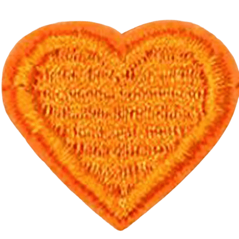 Colorful Heart Embroidered Patch – Custom Dog Bandana Decoration