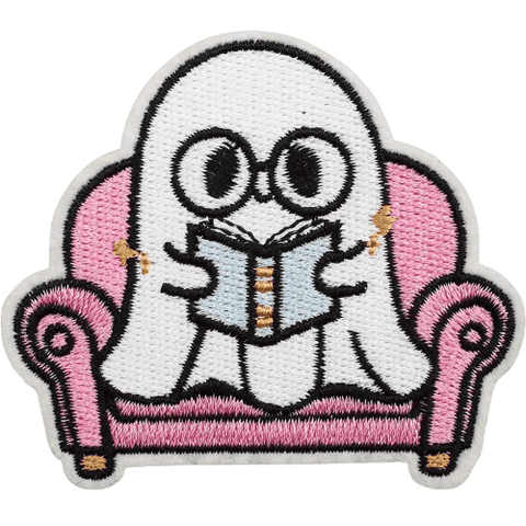 Cute Ghost Embroidered Patches – Halloween Iron-On Appliques for Custom Dog Bandanas & Pet Accessories