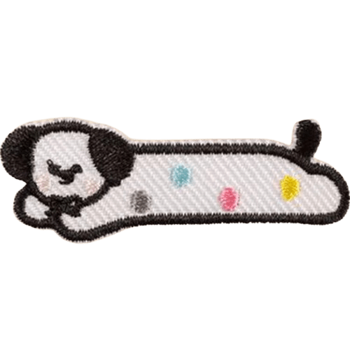 Cartoon Dog Embroidered Patches – Cute Add-On for Custom Dog Bandanas