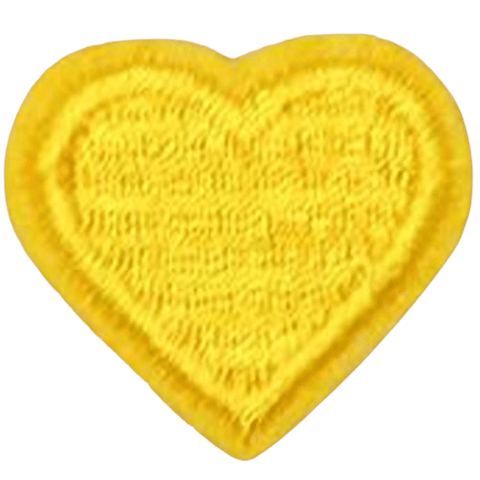 Colorful Heart Embroidered Patch – Custom Dog Bandana Decoration