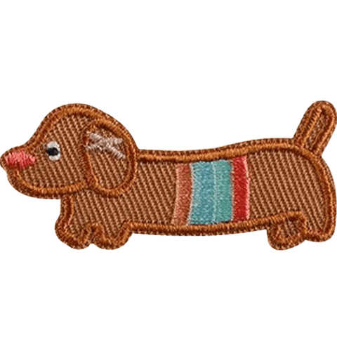 Cartoon Dog Embroidered Patches – Cute Add-On for Custom Dog Bandanas