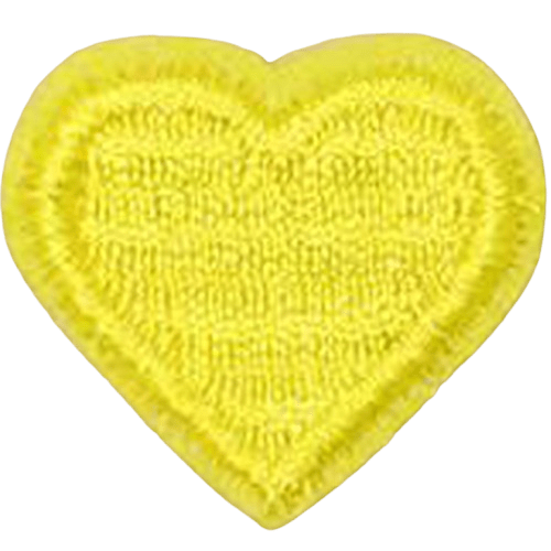 Colorful Heart Embroidered Patch – Custom Dog Bandana Decoration