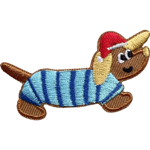 Cartoon Dog Embroidered Patches – Cute Add-On for Custom Dog Bandanas