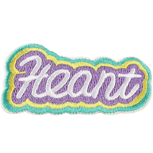 Colorful Word Embroidered Patches – Custom Add-On for Dog Bandanas