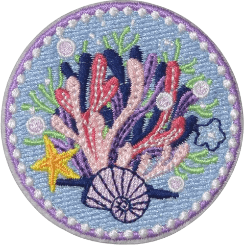 Ocean Theme Embroidered Patches – Sea Life Add-On for Custom Dog Bandanas