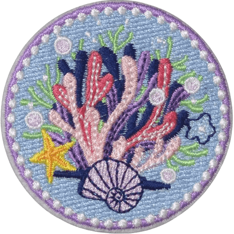 Ocean Theme Embroidered Patches – Sea Life Add-On for Custom Dog Bandanas