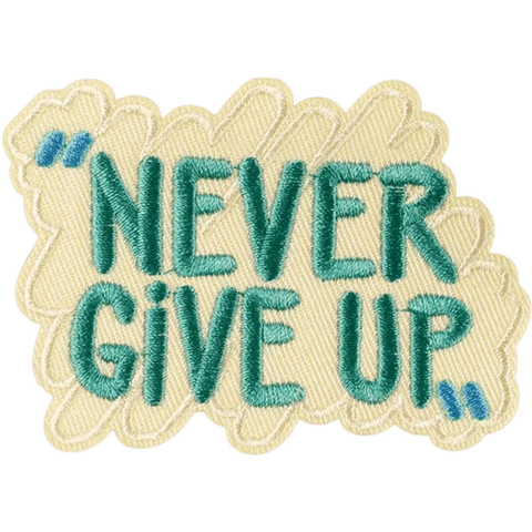 Motivational Quote Embroidered Patches – Inspiring Add-On for Custom Dog Bandanas