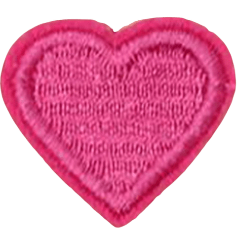 Colorful Heart Embroidered Patch – Custom Dog Bandana Decoration