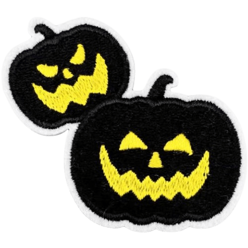 Halloween Embroidered Patches – Spooky Iron-On Appliqué Set for Clothes, Bags & Crafts