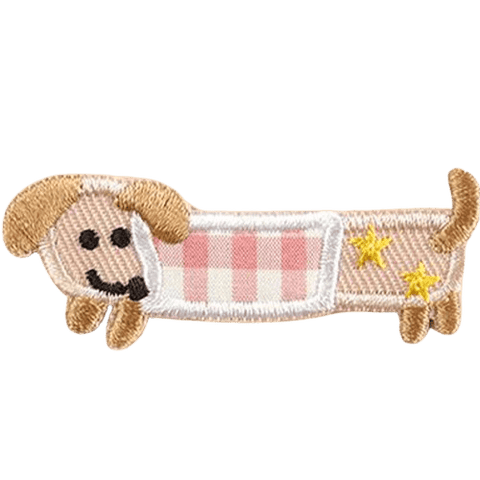 Cartoon Dog Embroidered Patches – Cute Add-On for Custom Dog Bandanas