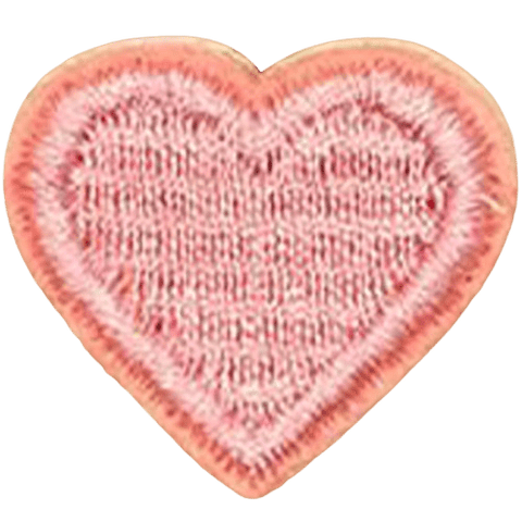 Colorful Heart Embroidered Patch – Custom Dog Bandana Decoration
