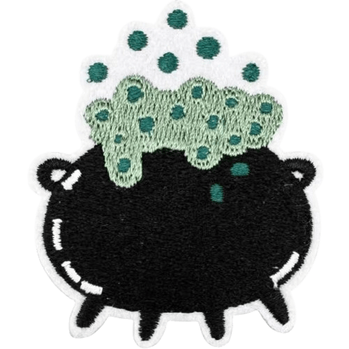 Halloween Embroidered Patches – Spooky Iron-On Appliqué Set for Clothes, Bags & Crafts