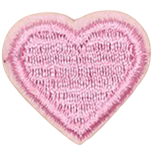 Colorful Heart Embroidered Patch – Custom Dog Bandana Decoration