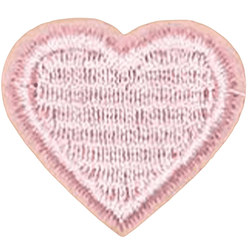 Colorful Heart Embroidered Patch – Custom Dog Bandana Decoration