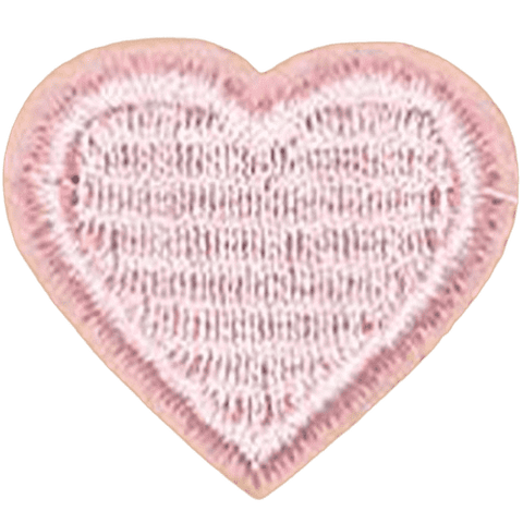 Colorful Heart Embroidered Patch – Custom Dog Bandana Decoration