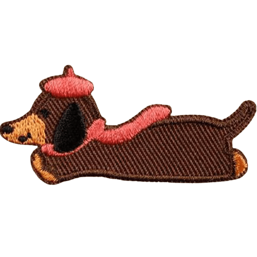 Cartoon Dog Embroidered Patches – Cute Add-On for Custom Dog Bandanas