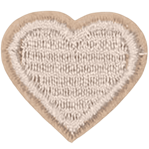 Colorful Heart Embroidered Patch – Custom Dog Bandana Decoration