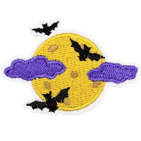 Halloween Embroidered Patches – Spooky Iron-On Appliqué Set for Clothes, Bags & Crafts