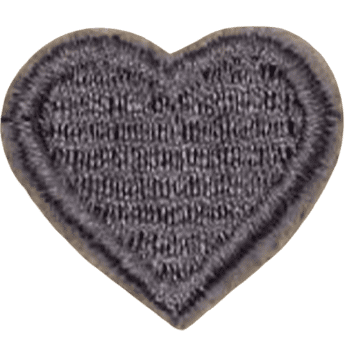 Colorful Heart Embroidered Patch – Custom Dog Bandana Decoration