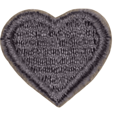 Colorful Heart Embroidered Patch – Custom Dog Bandana Decoration