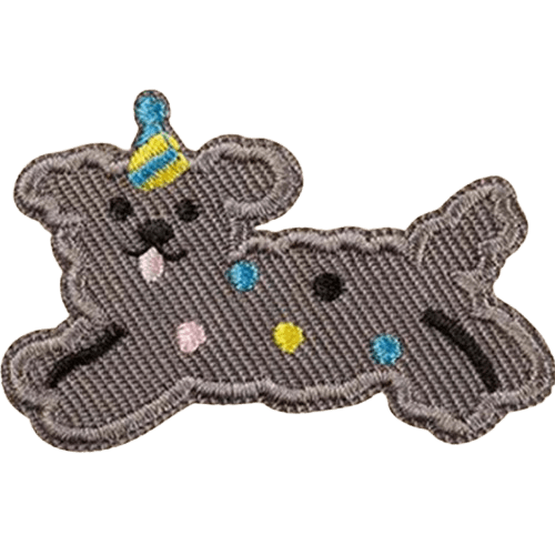 Cartoon Dog Embroidered Patches – Cute Add-On for Custom Dog Bandanas