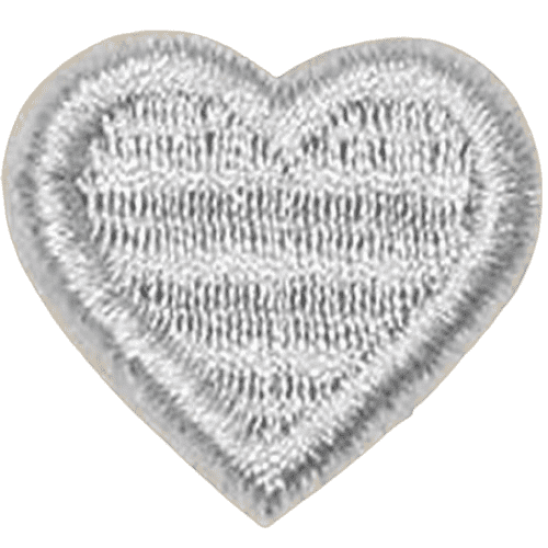 Colorful Heart Embroidered Patch – Custom Dog Bandana Decoration