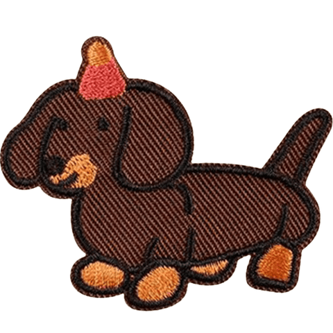 Cartoon Dog Embroidered Patches – Cute Add-On for Custom Dog Bandanas