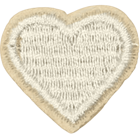 Colorful Heart Embroidered Patch – Custom Dog Bandana Decoration