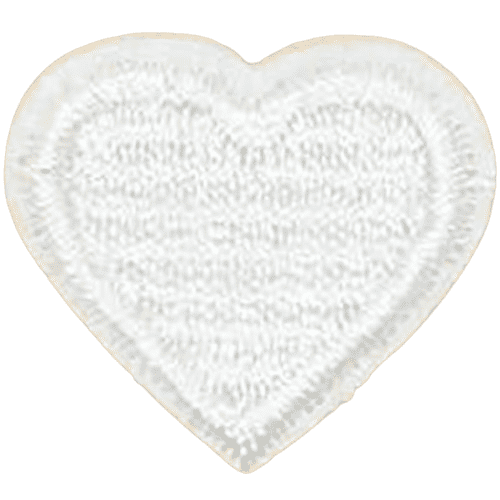 Colorful Heart Embroidered Patch – Custom Dog Bandana Decoration