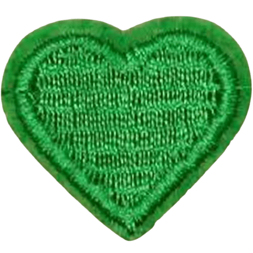 Colorful Heart Embroidered Patch – Custom Dog Bandana Decoration