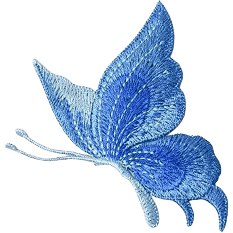 Butterfly Embroidered Patches – Elegant Add-On for Custom Dog Bandanas